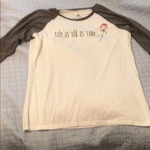 Disney Beauty and the Beast Softball Style Shirt